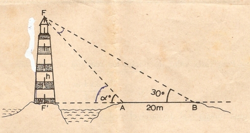 Figura Prova escrita de Matemática do 3.º Ciclo do Ensino Liceal, 2.ª chamada, 1968
